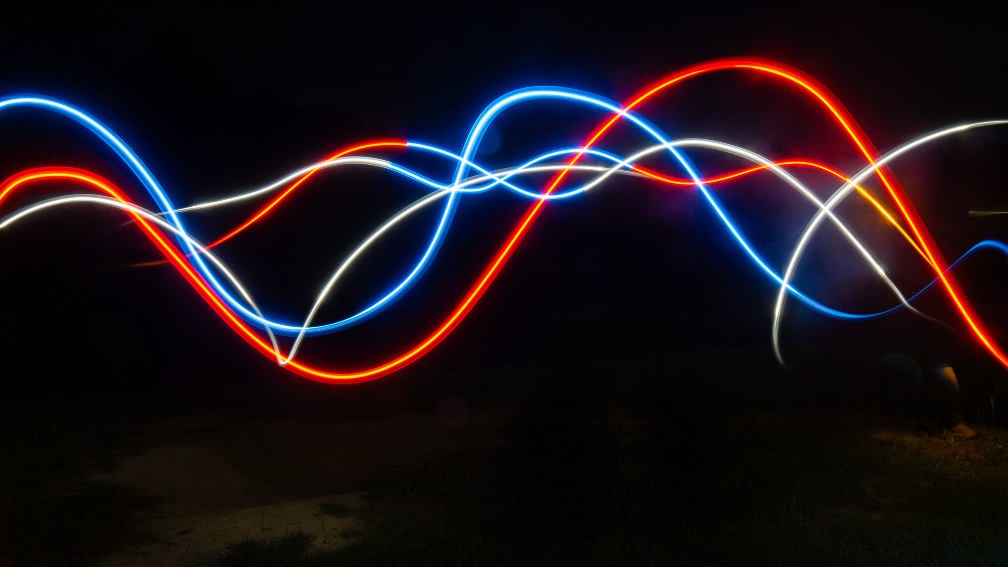 Light painting night photography
